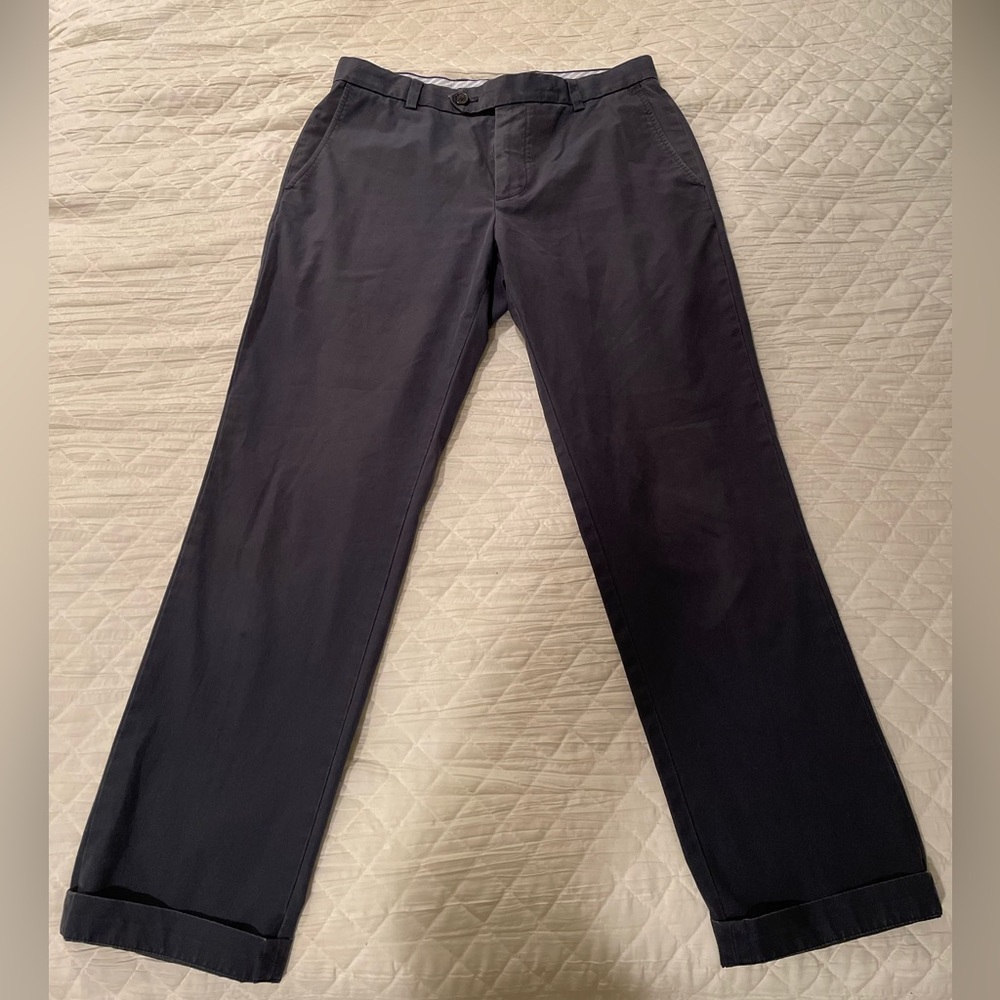 Brooks Brother's Men’s Navy Milano Pant -33x32